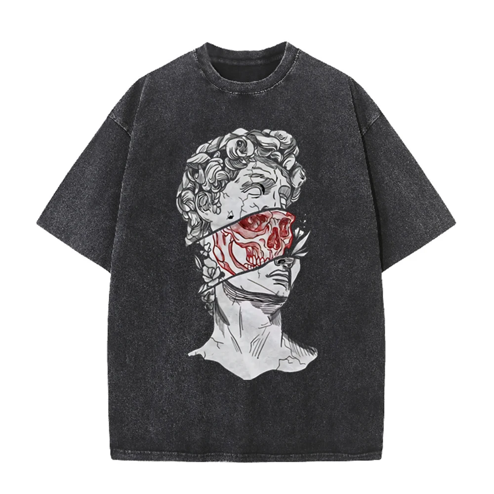 2026 Vintage Broken David Stat - Acid Wash Vintage Graphic T Shirt recension och pris