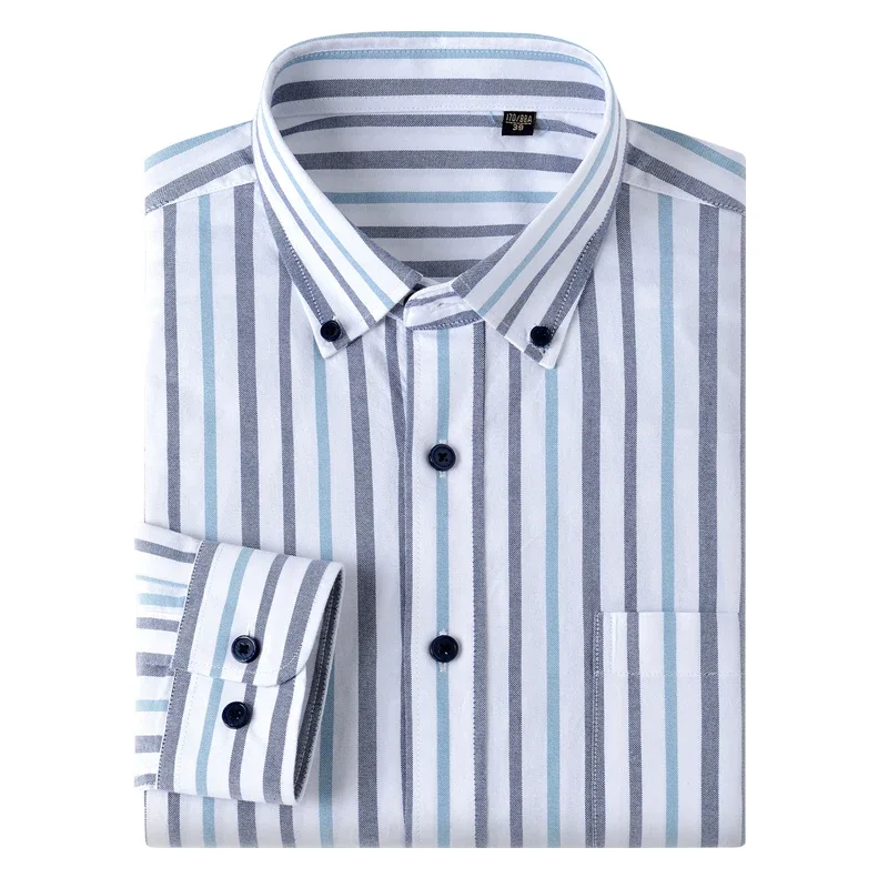 High Quality Long sleeve Shirt - Oxford Cotton Casual Shirt Business recension och pris