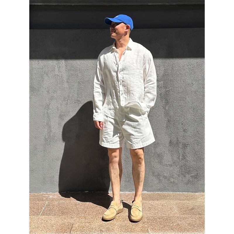 Light Luxury Men's Linen Sun P - Mens Linen Shirt Long Sleeve recension och pris