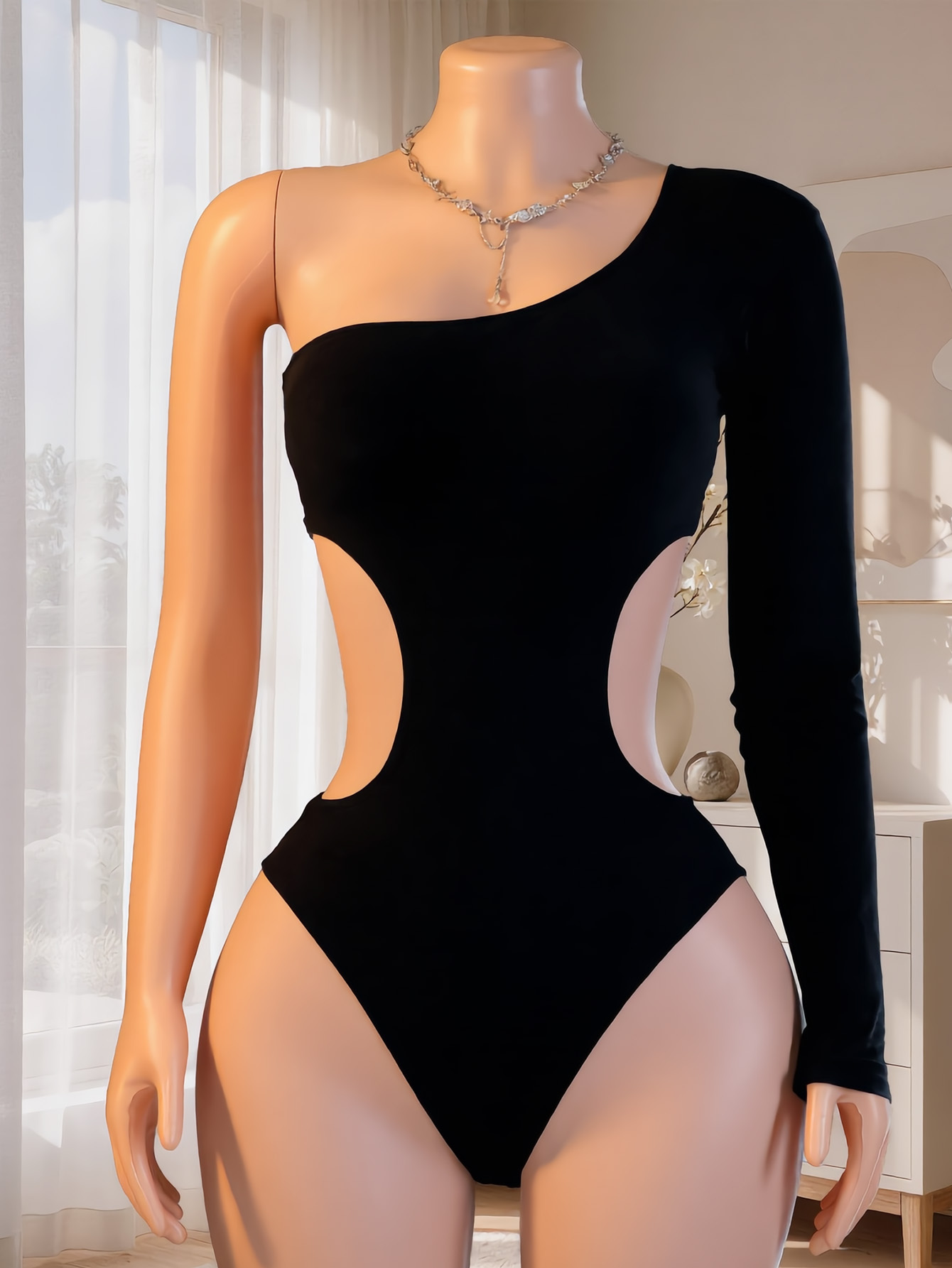 Women One Shoulder Long Sleeve - Underwear recension och pris