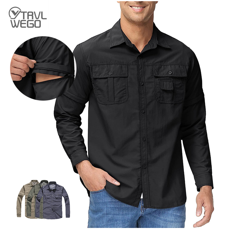 TRVLWEGO Men Shirt Hiking Camp - Tactical Military Shirt Cargo recension och pris