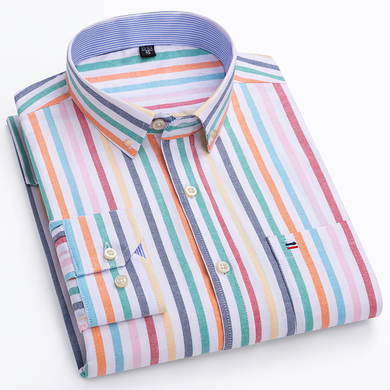 2024 Fashion Men Work Business - Oxford Cotton Casual Shirt Business recension och pris