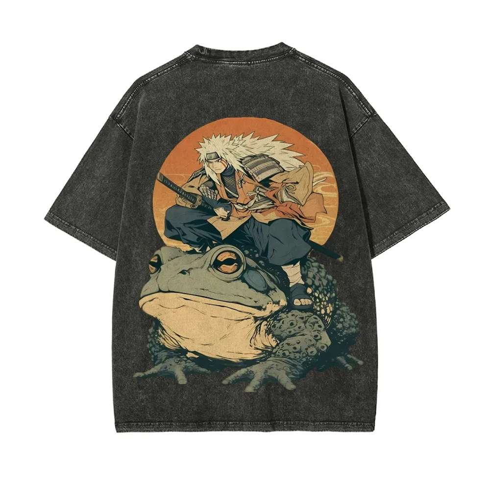 Naruto Jiraiya T Shirt Gamabun - Acid Wash Vintage Graphic T Shirt recension och pris