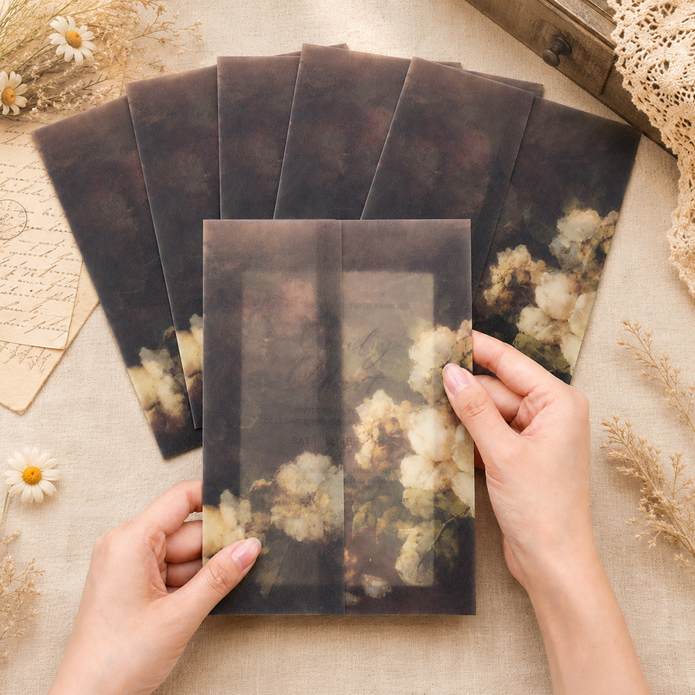 20/50pcs Pre Folded Vellum Jac - Jackets recension och pris