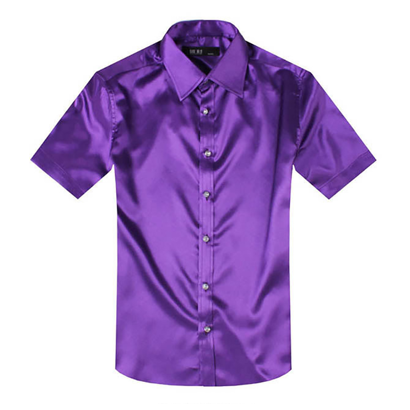 Silk Satin Mens Dress Shirt Sh - Mens Satin Silk Dress Shirt recension och pris