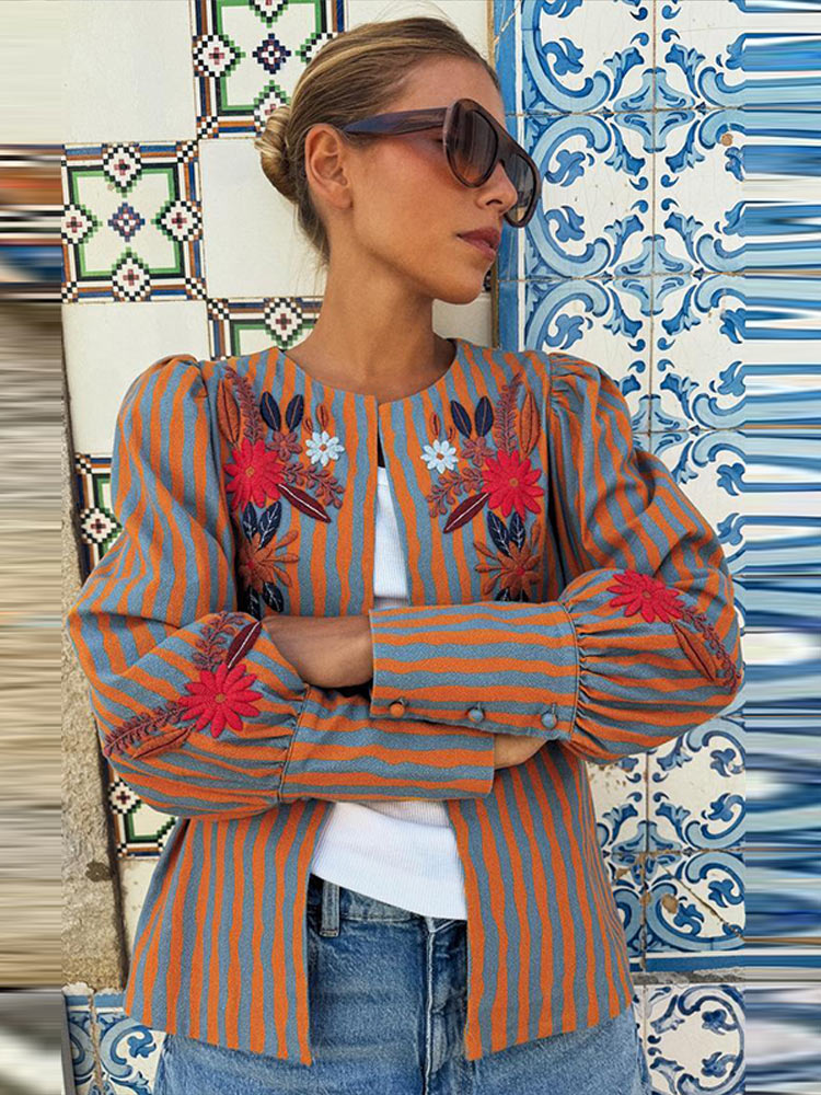 2026 Early Autumn Striped Flow - Jackets recension och pris